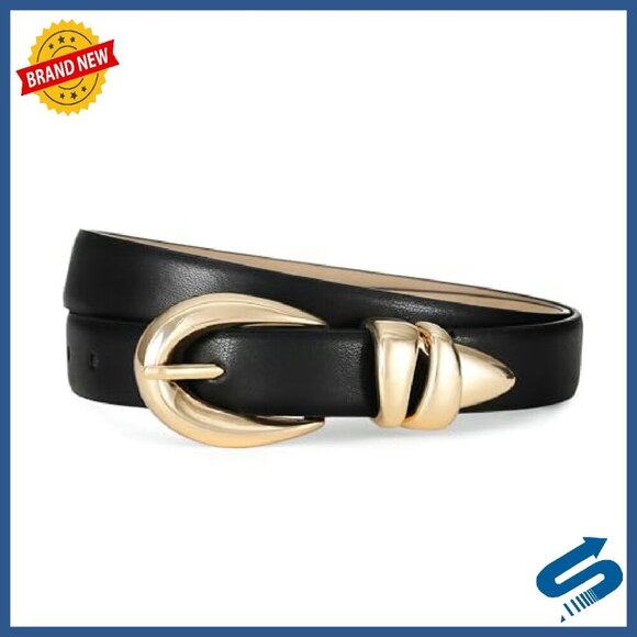 Women\'s Leather Belt with Gold Buckle for Jeans & Dresses main image 8